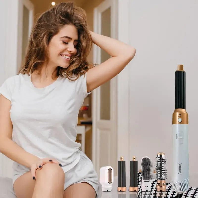 Cepillo Secador Multifuncional Mertec 5 en 1  - Luce Peinados Como de  Salón de Belleza